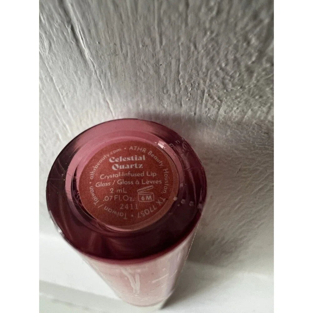 ATHR BEAUTY Lip Gloss Crystal Infused Celestial Quartz Color .07 fl oz  SEALED